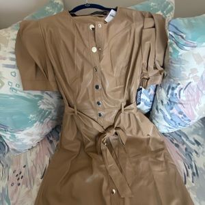 Tan Faux Leather Dredd